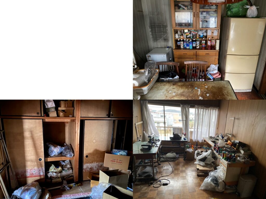 大垣市の遺品整理で売却前の空き家5LDKをまるごと片付け・家具やオーディオを買取