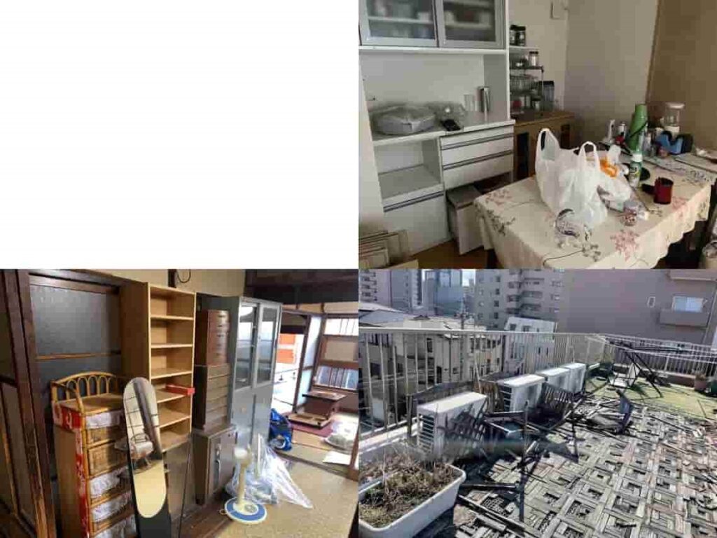 尾張旭市での遺品整理|3階建て戸建て+屋上の家財整理・不用品買取事例