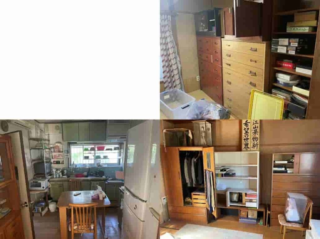 みよし市の遺品整理・空き家整理で戸建て住宅と物置小屋の家財整理・不用品買取