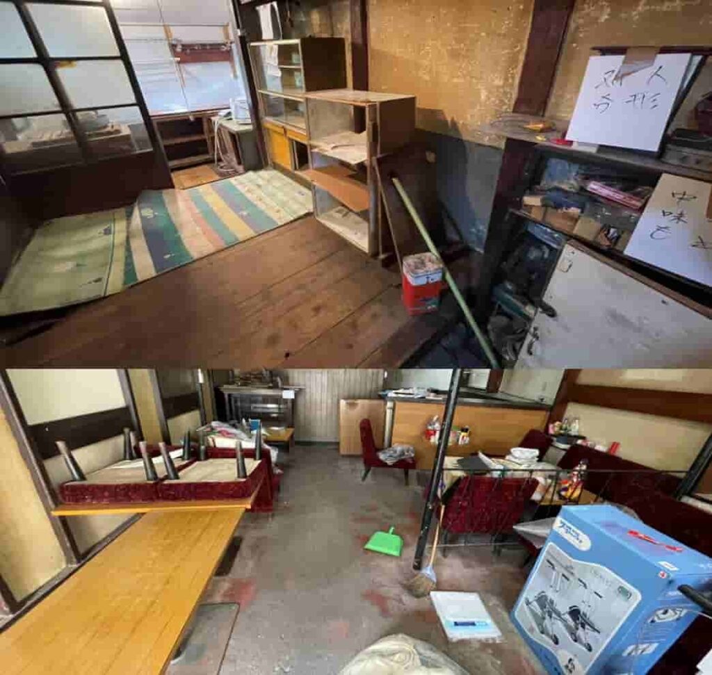 美濃加茂市の生前整理で施設入所後に空き家となった店舗兼住宅3DKの家財一式を片付け
