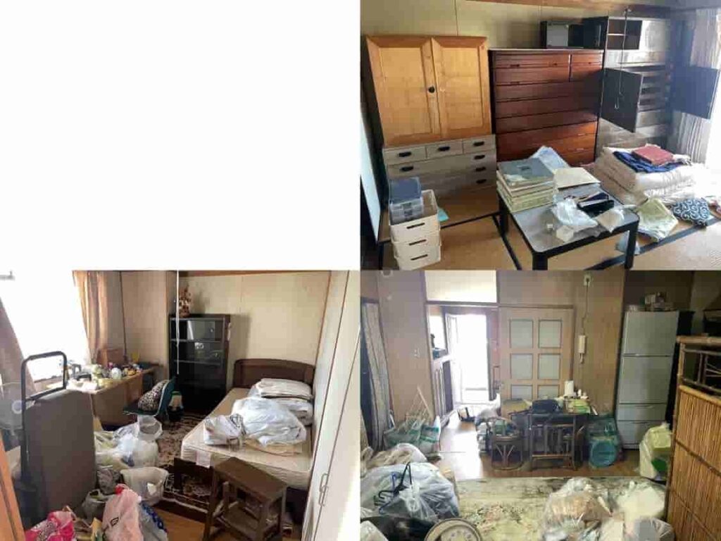 あま市の遺品整理で集合住宅3LDKの家財整理と不用品買取