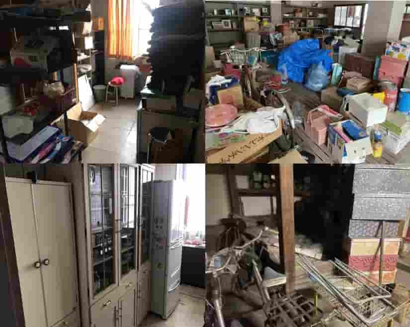 知多市の遺品整理・空き家整理｜解体前の住居兼事業所と倉庫の残置物撤去