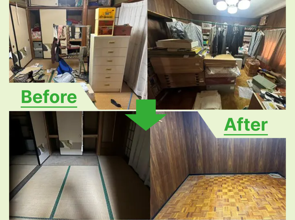 【春日井市　S様】6LDKの空き家となっている戸建の遺品整理と片付け