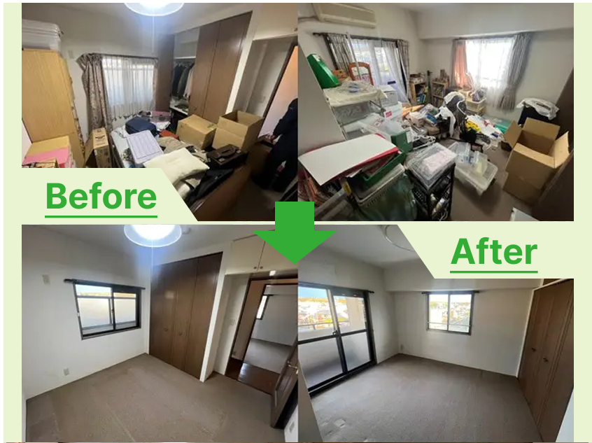 日進市の分譲マンションで汚部屋の生前整理と不用品回収