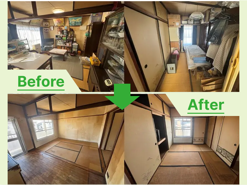 岩倉市エレベーターなし5階マンションの家財まるごと片付け遺品整理