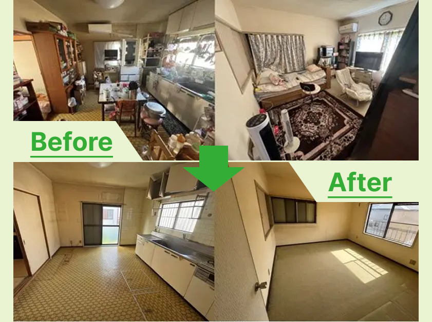 扶桑町で空き家になった実家の遺品整理と不用品買取