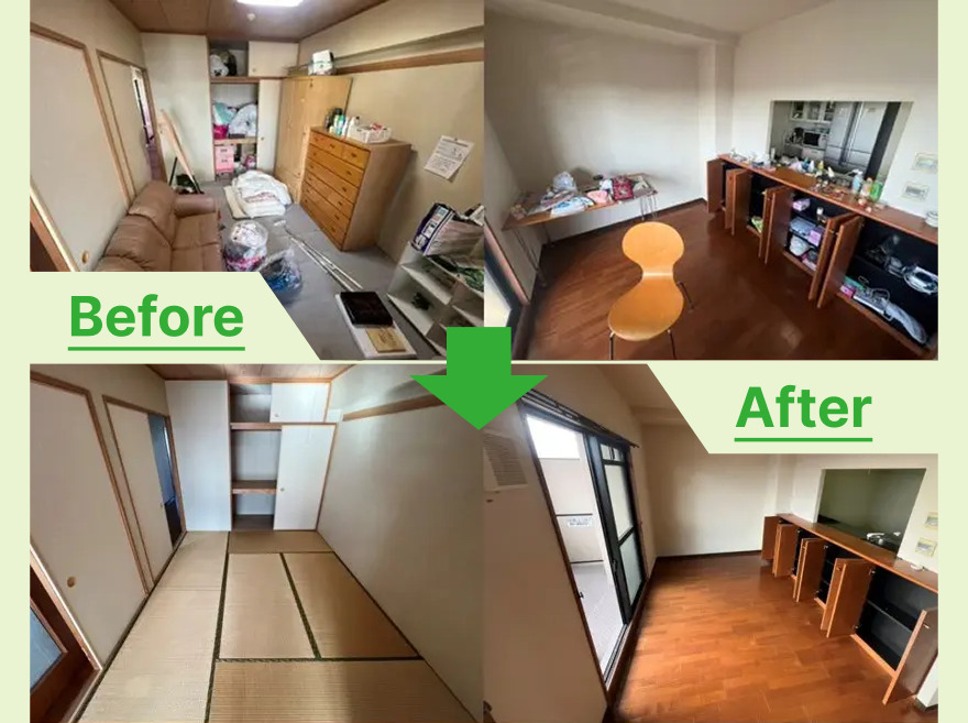 名古屋市名東区の空き家マンションの遺品整理と生前整理の不用品まるごと回収