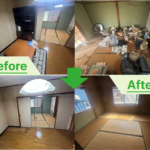 碧南市で連棟平屋の空き家の遺品整理と家具・家電の回収