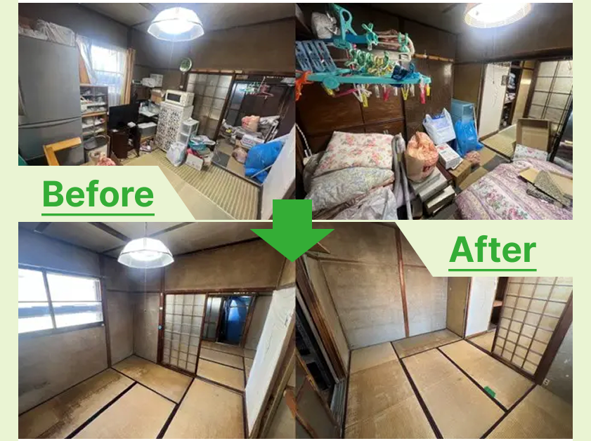 大治町の実家じまいで賃貸アパート2K一室まるごとの遺品整理と買取