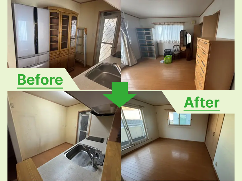 東浦町の空き家整理で戸建4LDKの残置物撤去と不用品買取