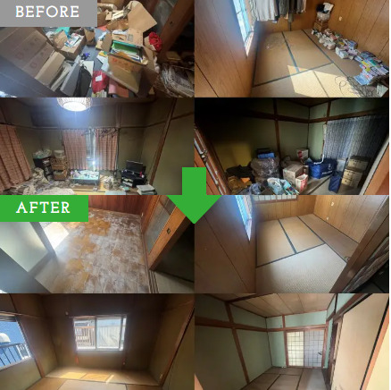 愛知県愛西市 4DK 戸建ての遺品整理と買取事例