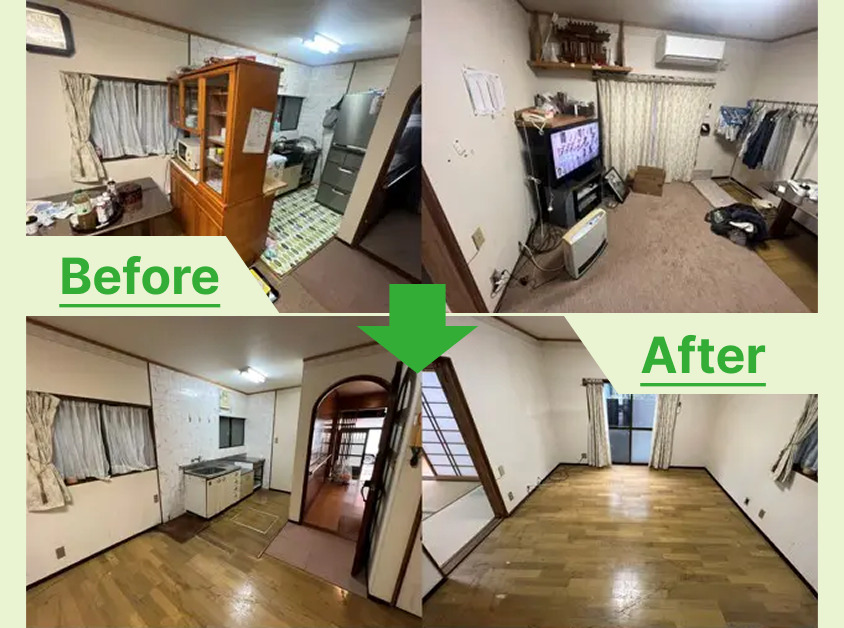 阿久比町の実家じまいで5LDK戸建ての遺品整理、家まるごと片付け