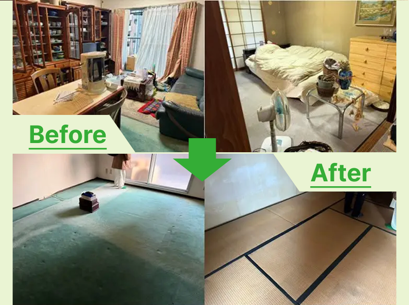 知立市の遺品整理で4LDKマンション一室の家財整理と動産処分