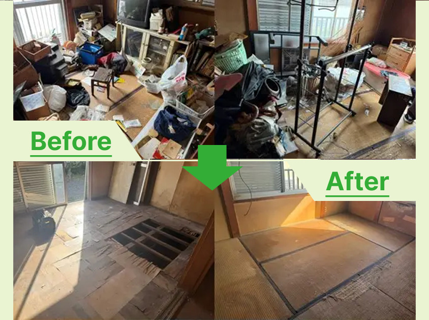 西尾市でゴミ屋敷状態の一軒家遺品整理とまるごと片付け