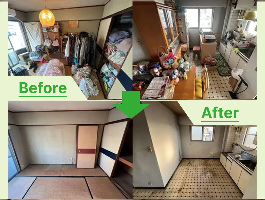 長久手町の賃貸マンション退去で実家じまいの遺品整理とエアコン買取